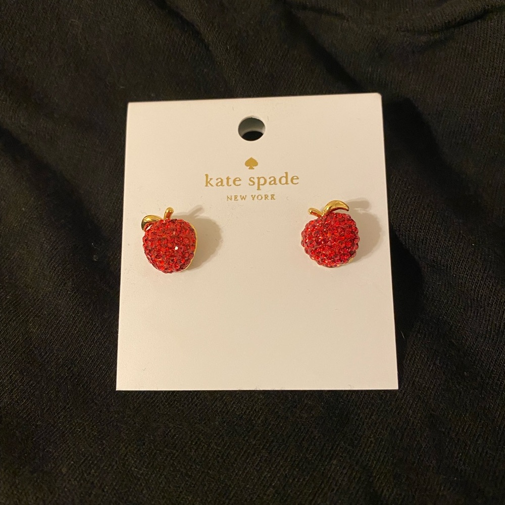 NWT Kate Spade Dashing Beauty Apple Earrings